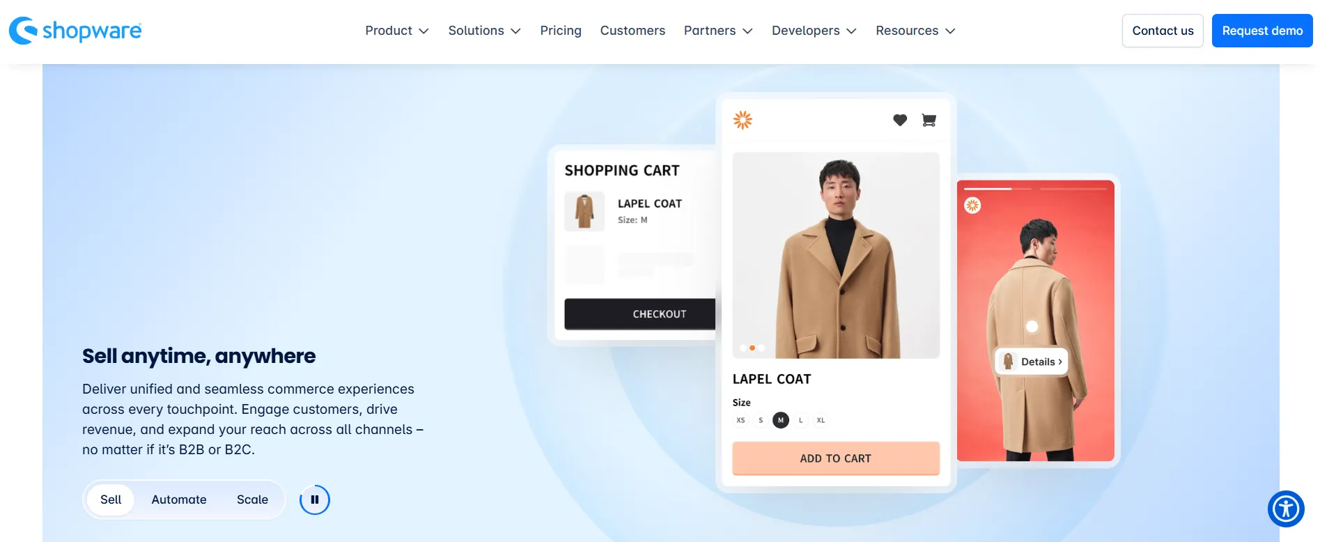 Shopware homepage
