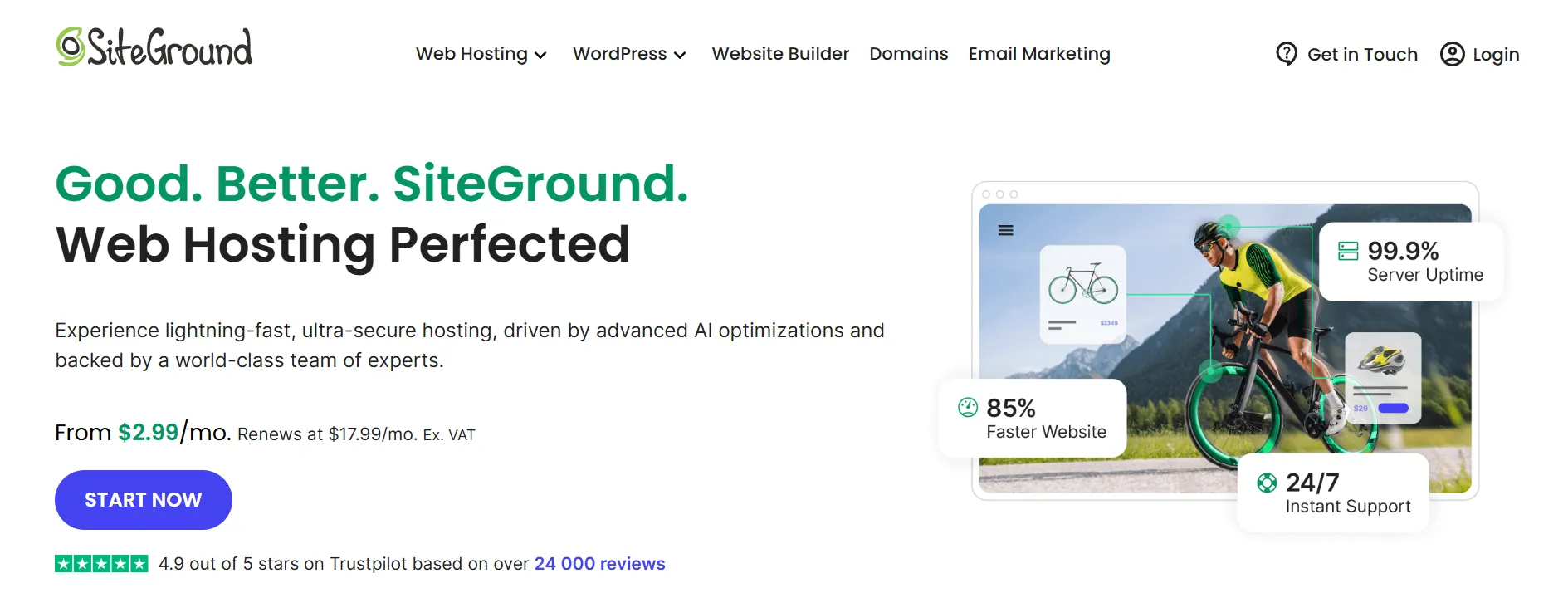 Siteground hosting for Joomla