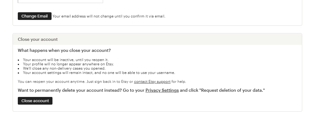 How to Close Etsy Shop - Close Your Account