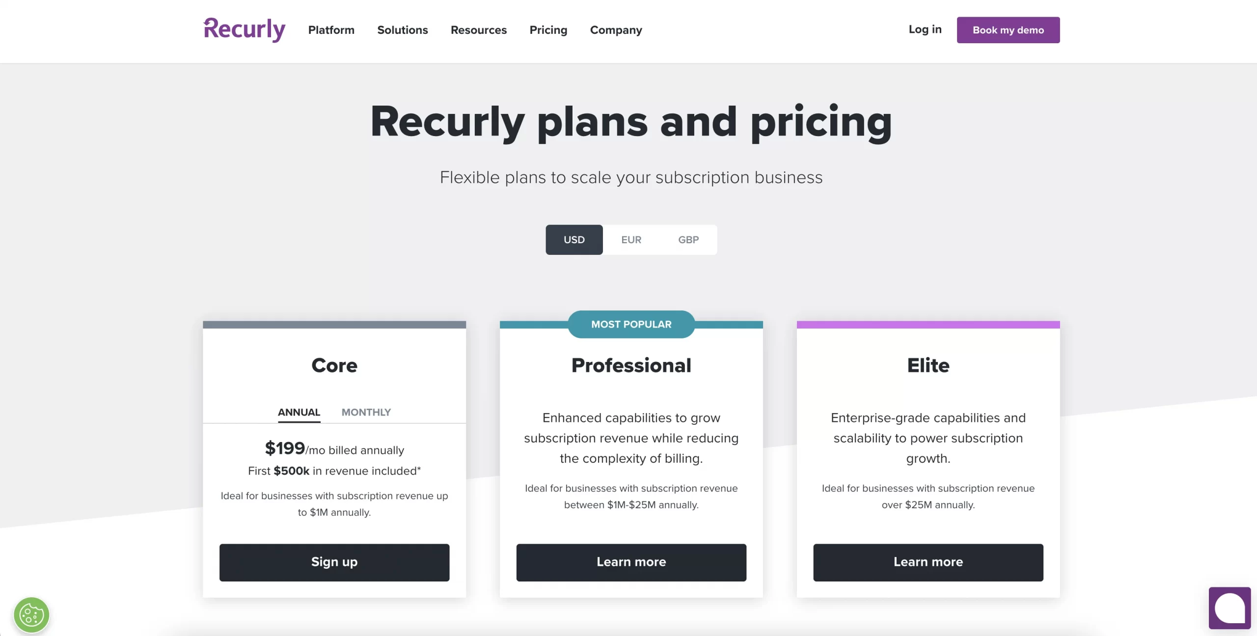 Recurly Pricing Plans