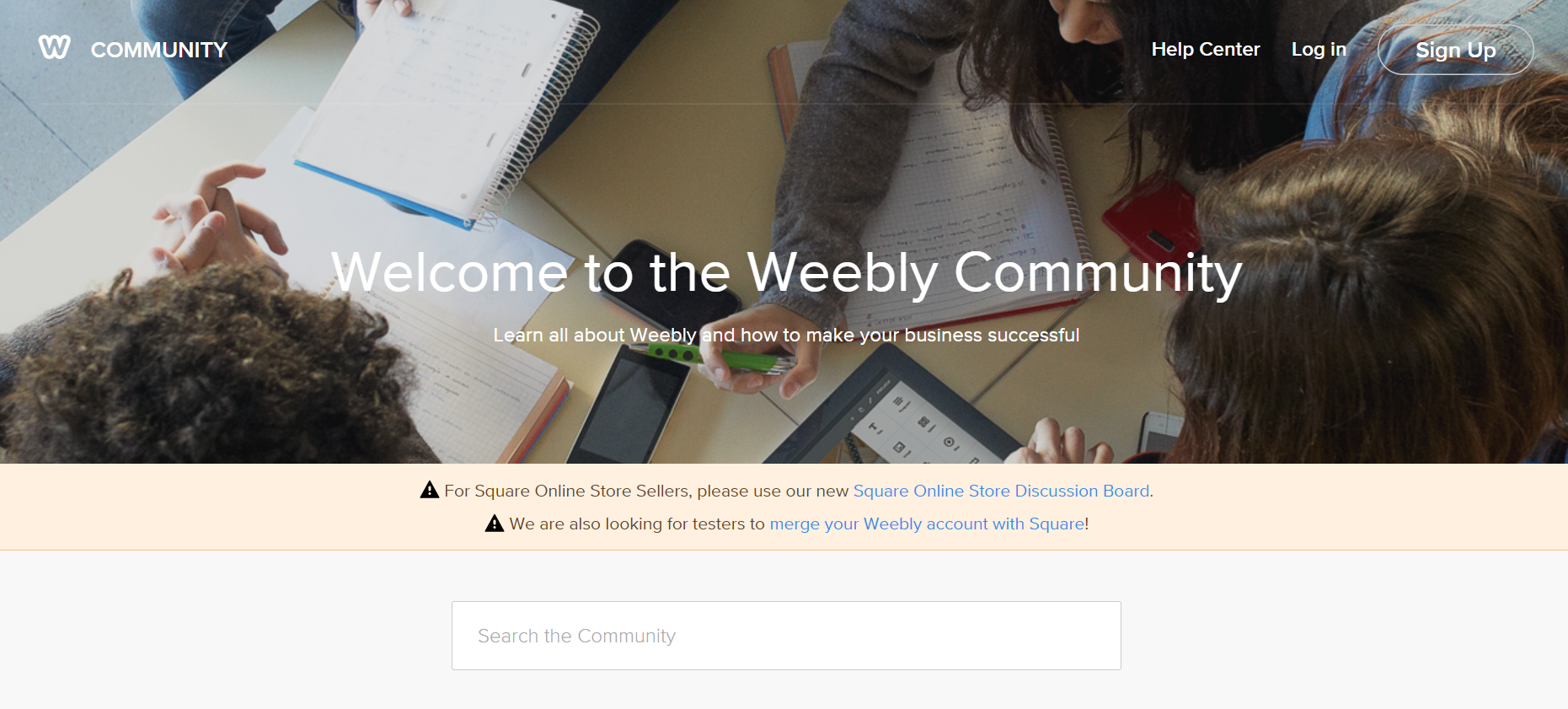 Weebly community