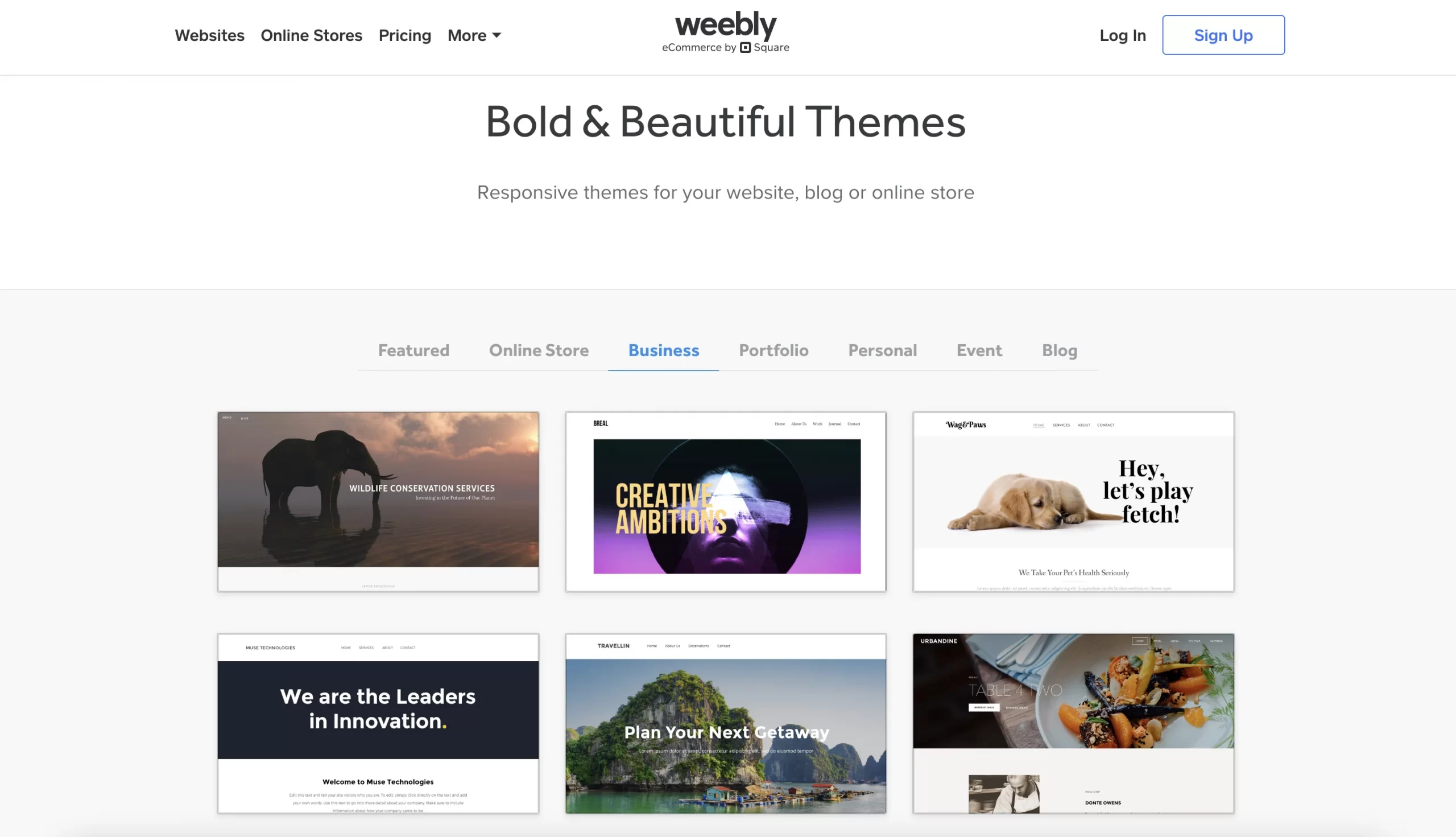 Weebly Themes Store