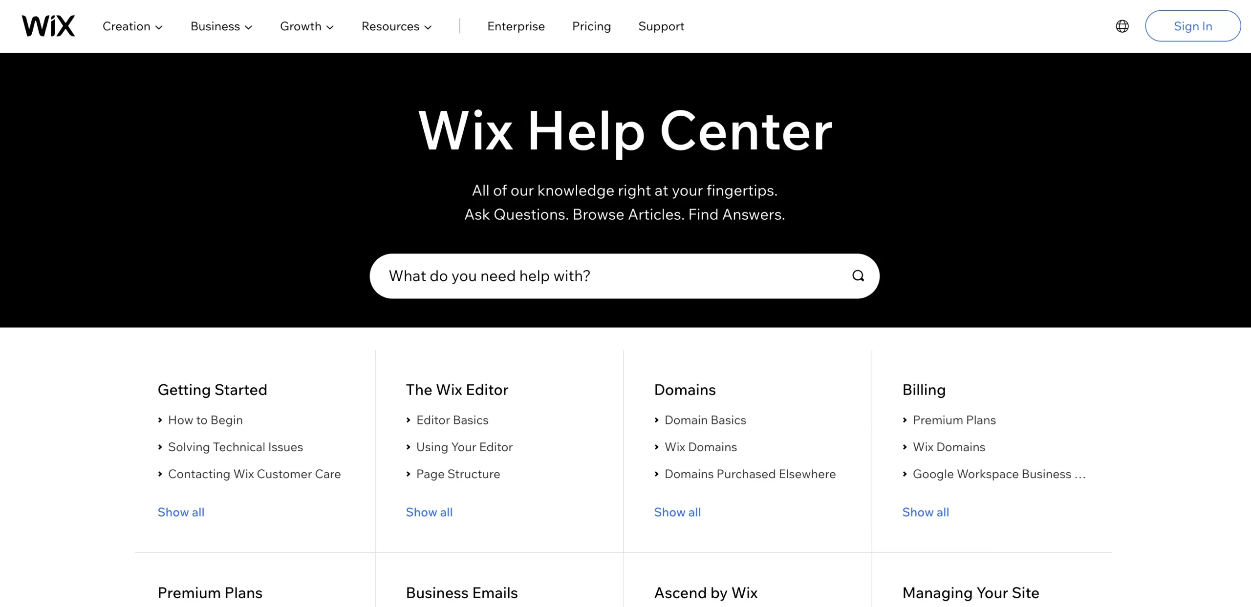 Wix Help Center