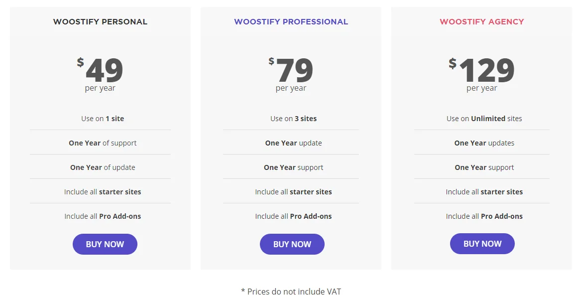 Woostify Pricing