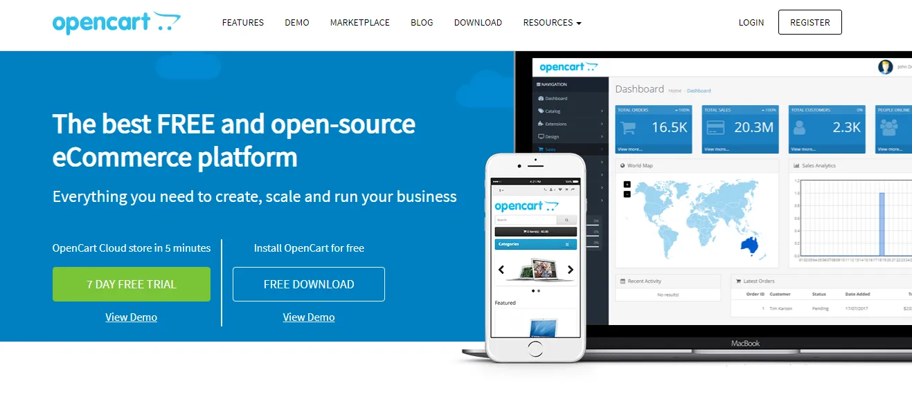 opencart-homepage