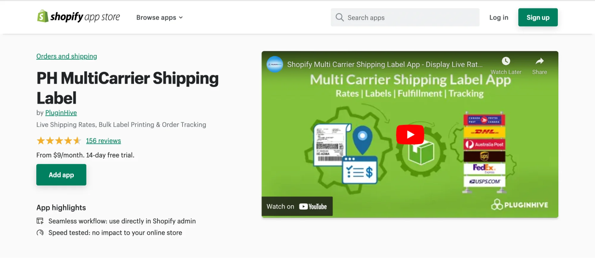 Shopify USPS Shipping App with Rates, Labels and Tracking