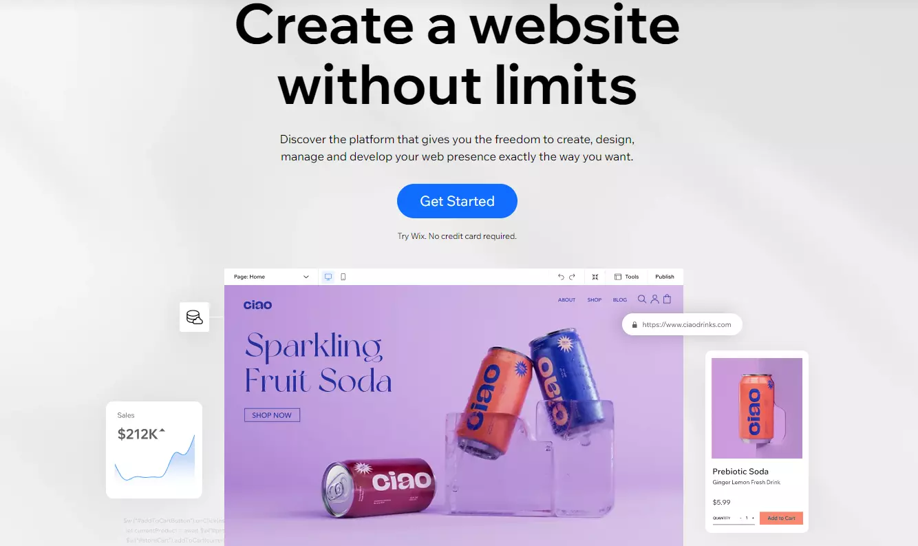 Getting started comparison Wix vs Weebly