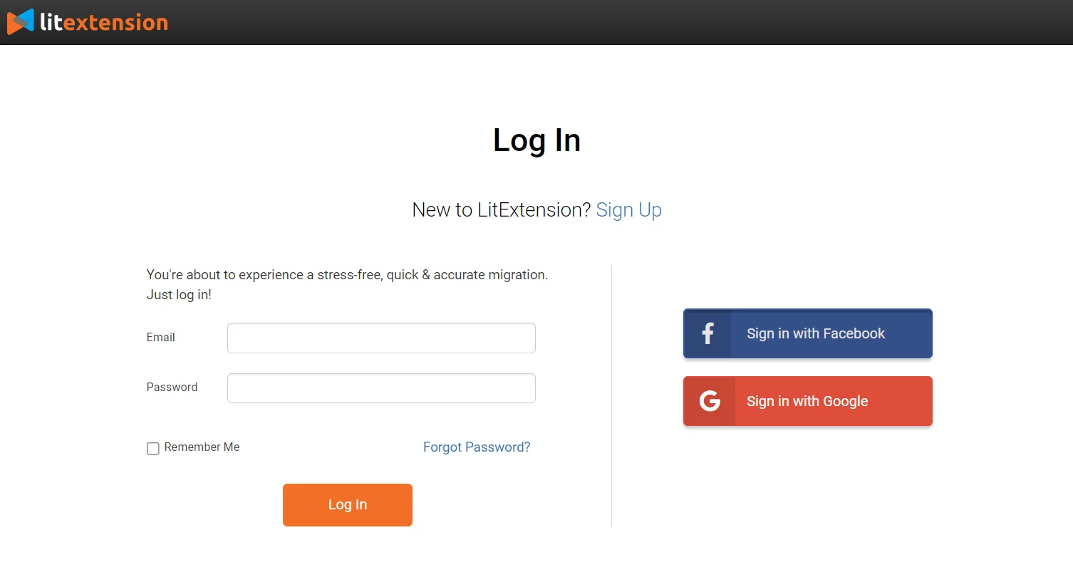 LitExtension Migration guide 1st step to migrate weebly to shopify