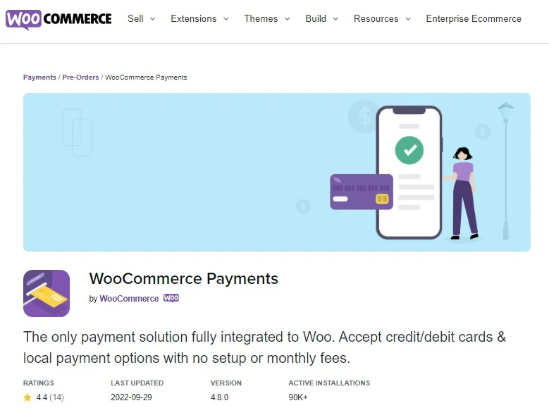 WooCommerce vs Squarespace comparison about payment gateways