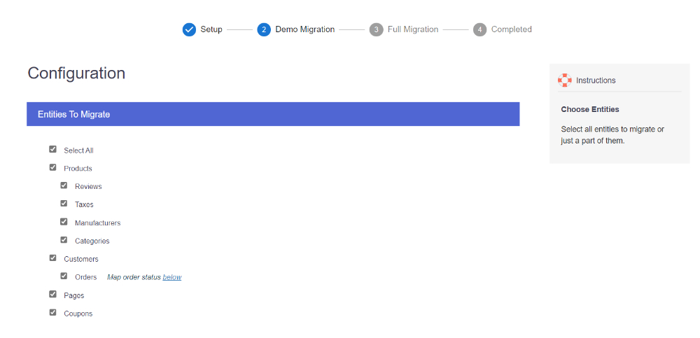 wix to woocommerce entities