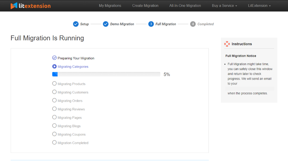 run wix to woocommerce migration