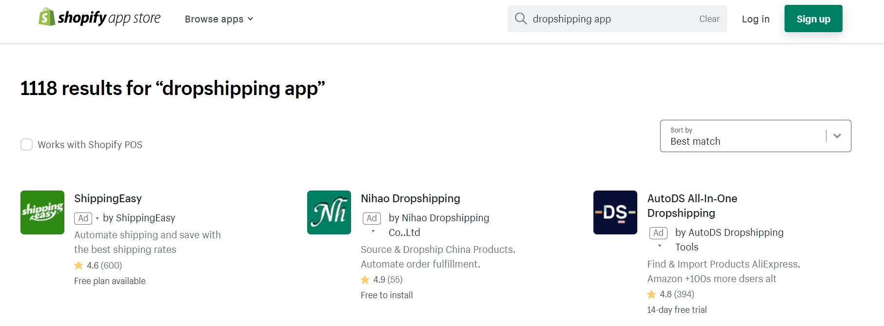 Shopify drop shipping apps