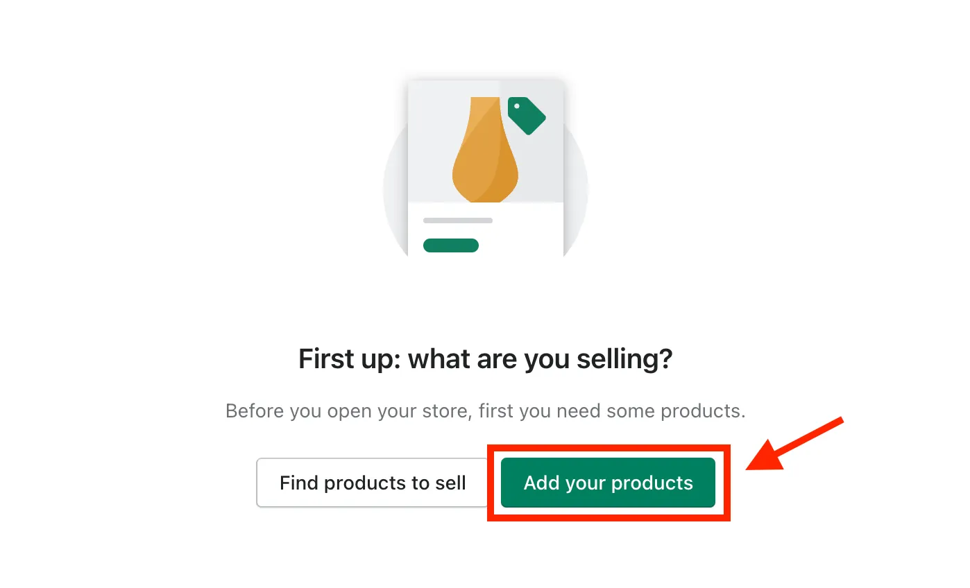 Add products to Shopify
