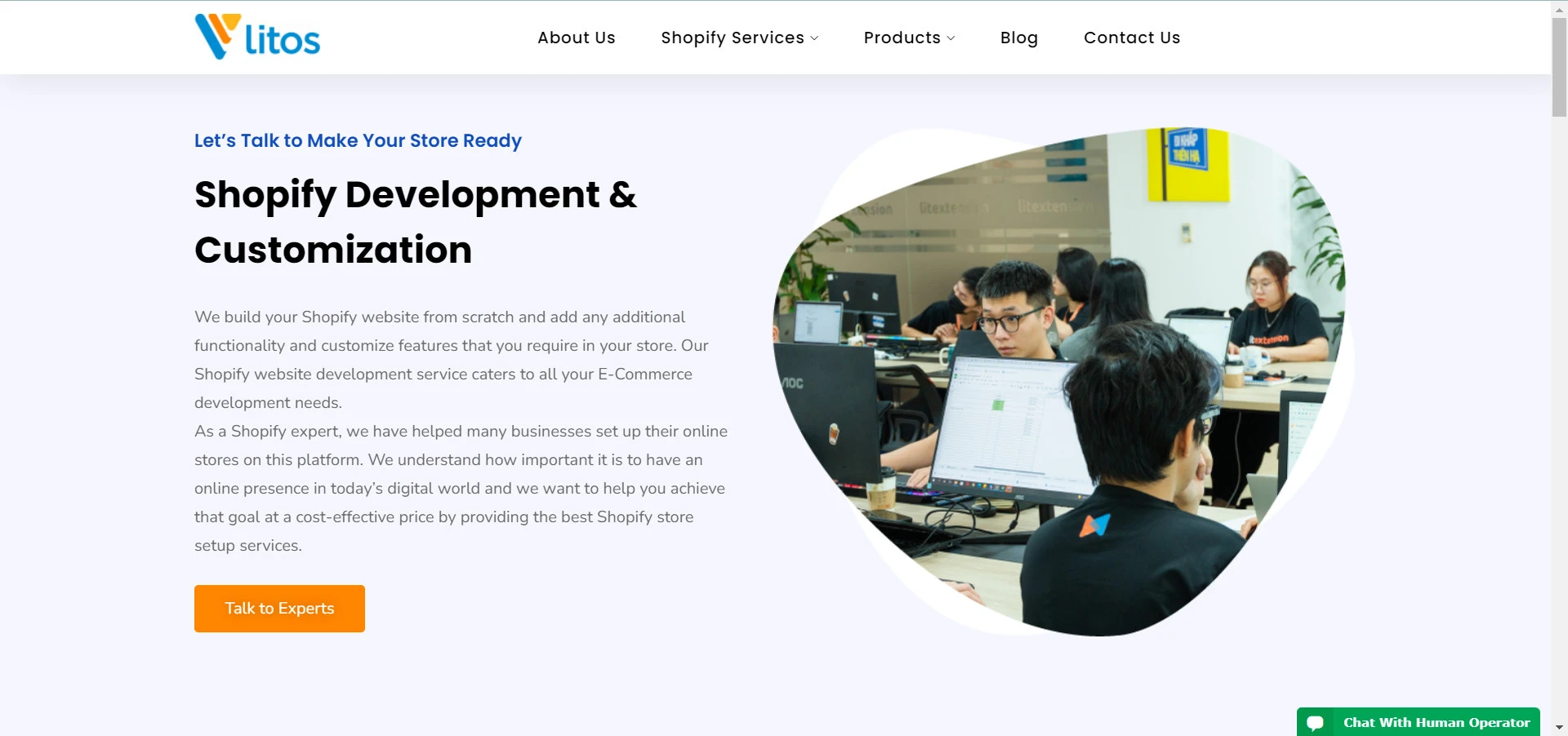 Litos’s Shopify Website Development Service