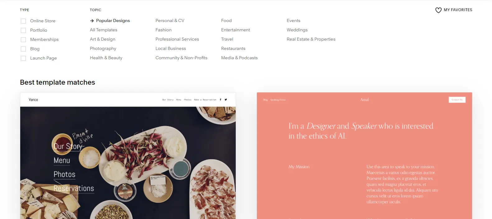 An extensive collection of Squarespace templates (Squarespace tutorial/How to use Squarespace)