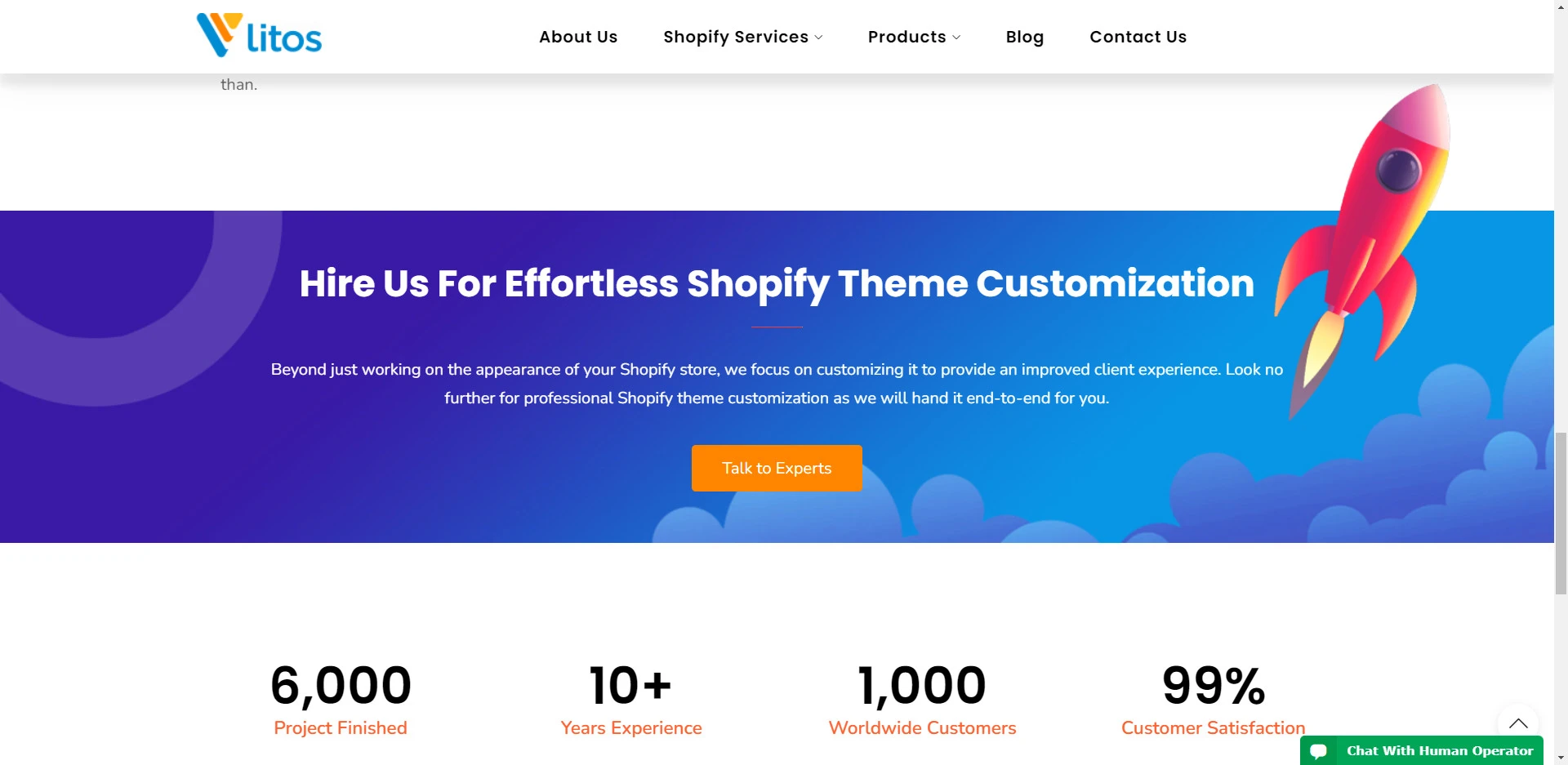 why Litos for Shopify theme development provider