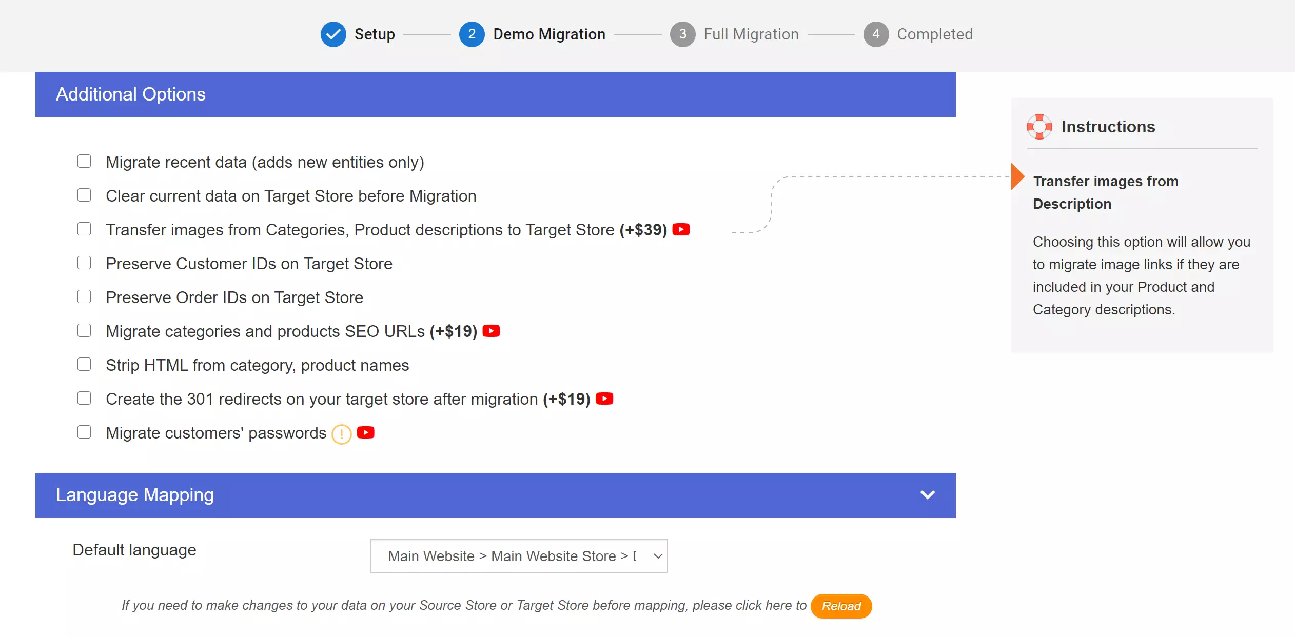 Additional Options LitExtension