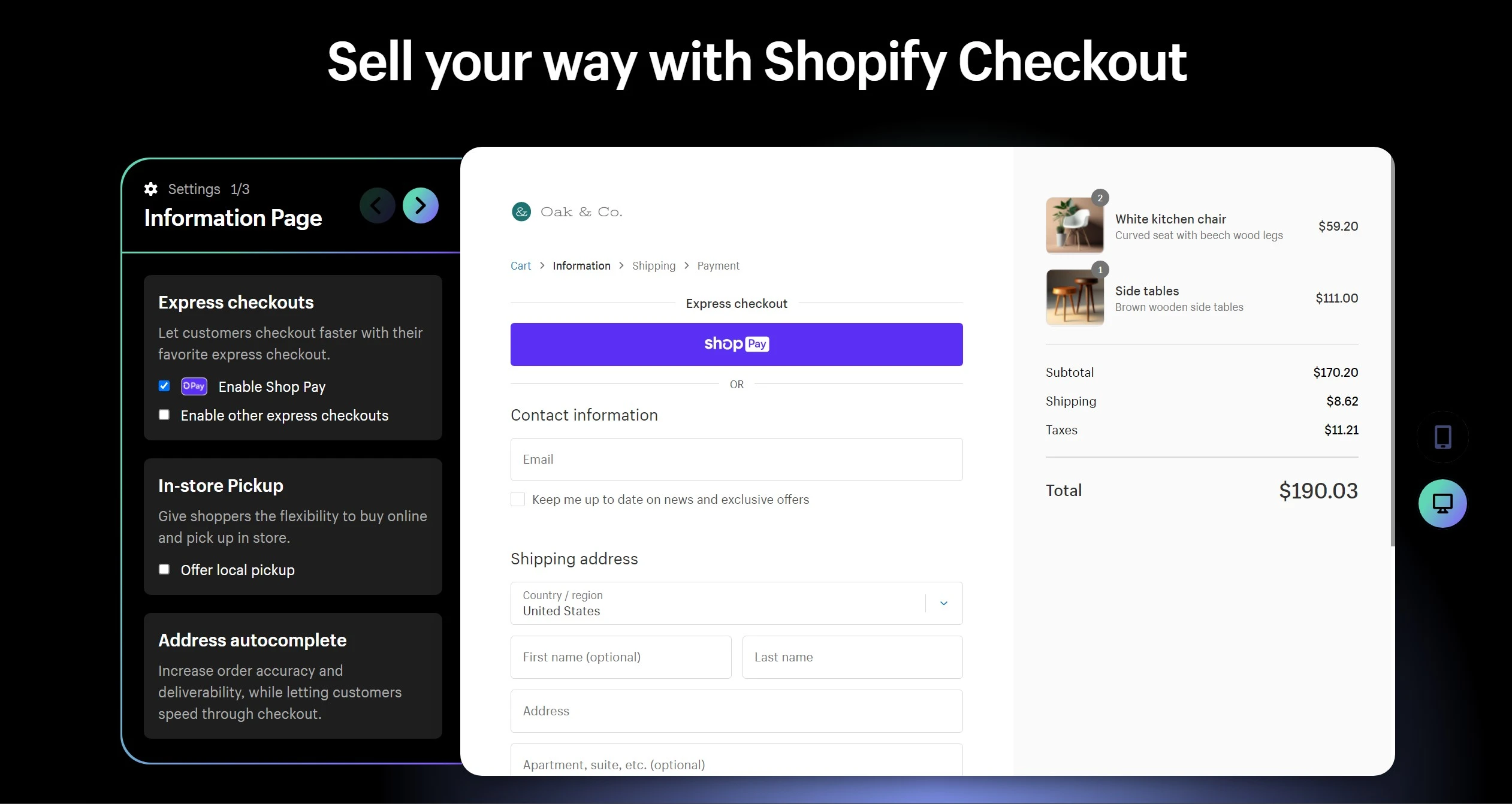 Shopify checkout