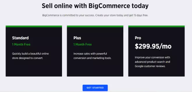 BigCommerce 60 day free