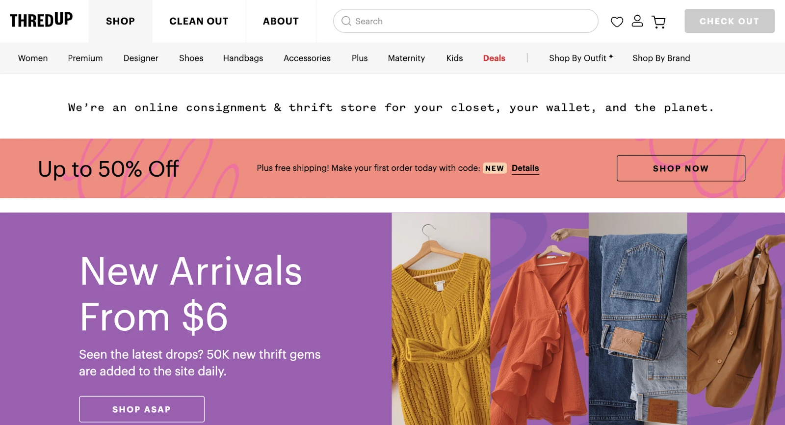 Best thrift shop store websites