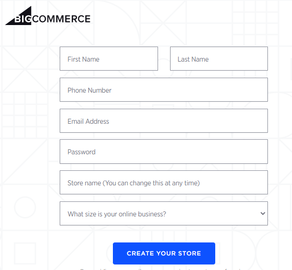 BigCommerce Registration