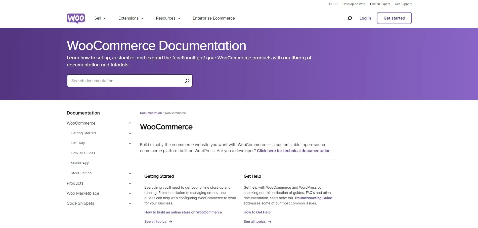 WooCommerce documentation