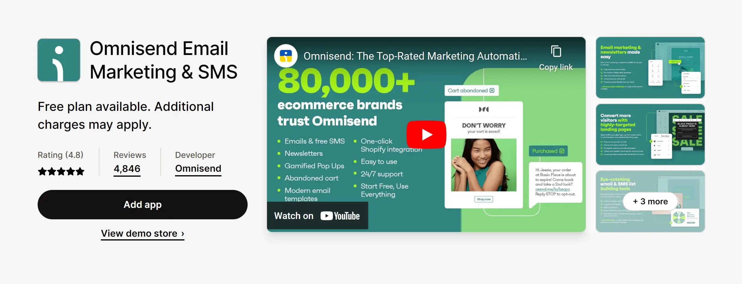 Omnisend is one of the best Shopify apps that is trusted by thousands of merchants