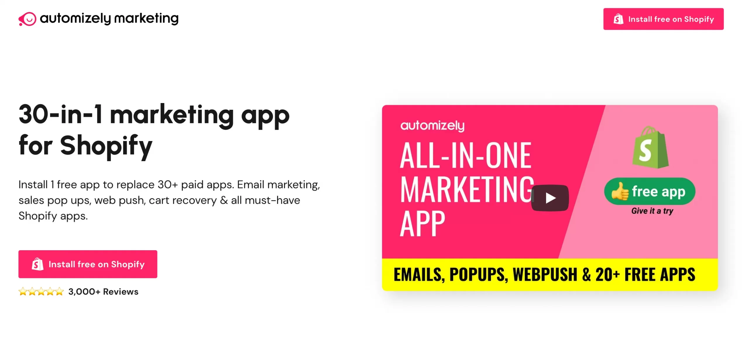 Best Shopify email marketing app: Automizely Email Marketing, SMS