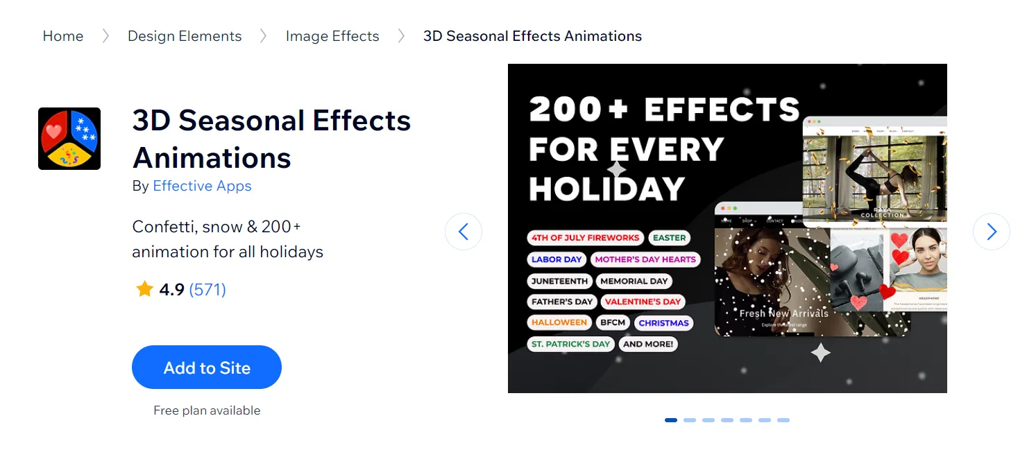 3D Seasonal Effects Animations