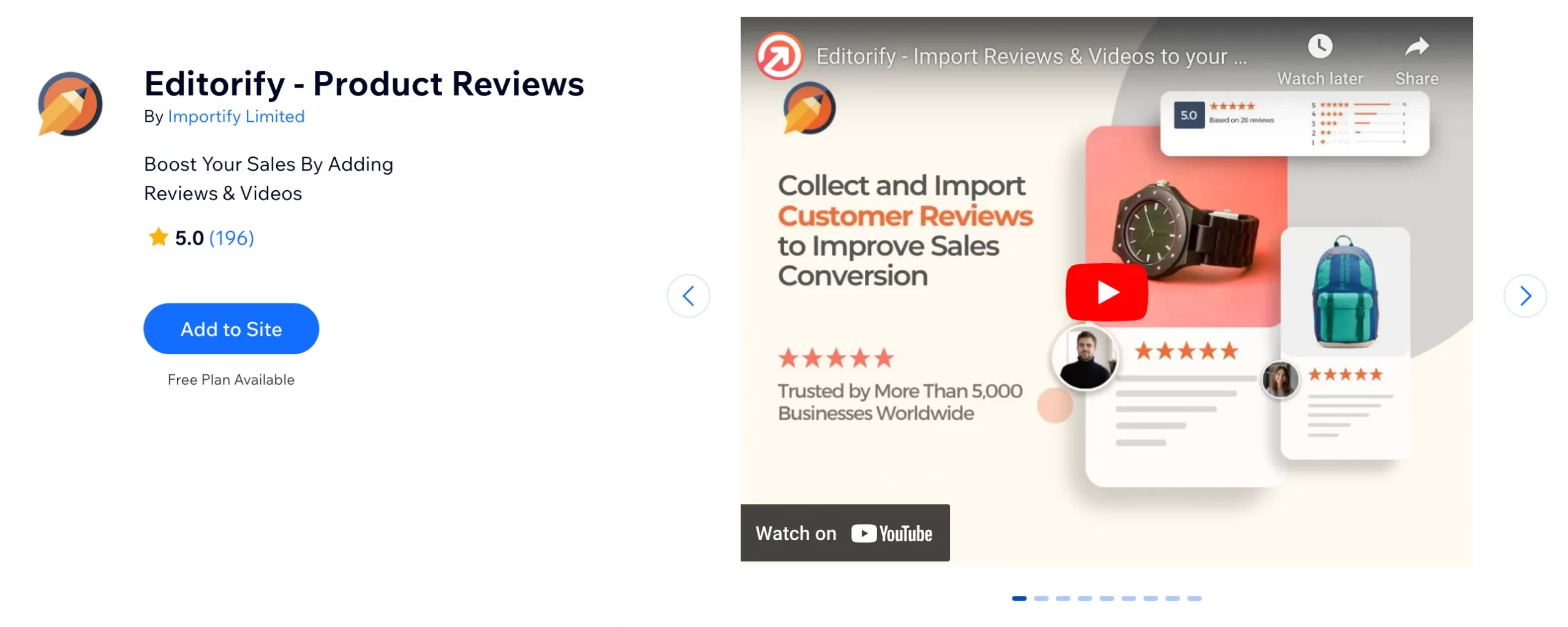 Editorify - Product Reviews best apps for sales & conversions