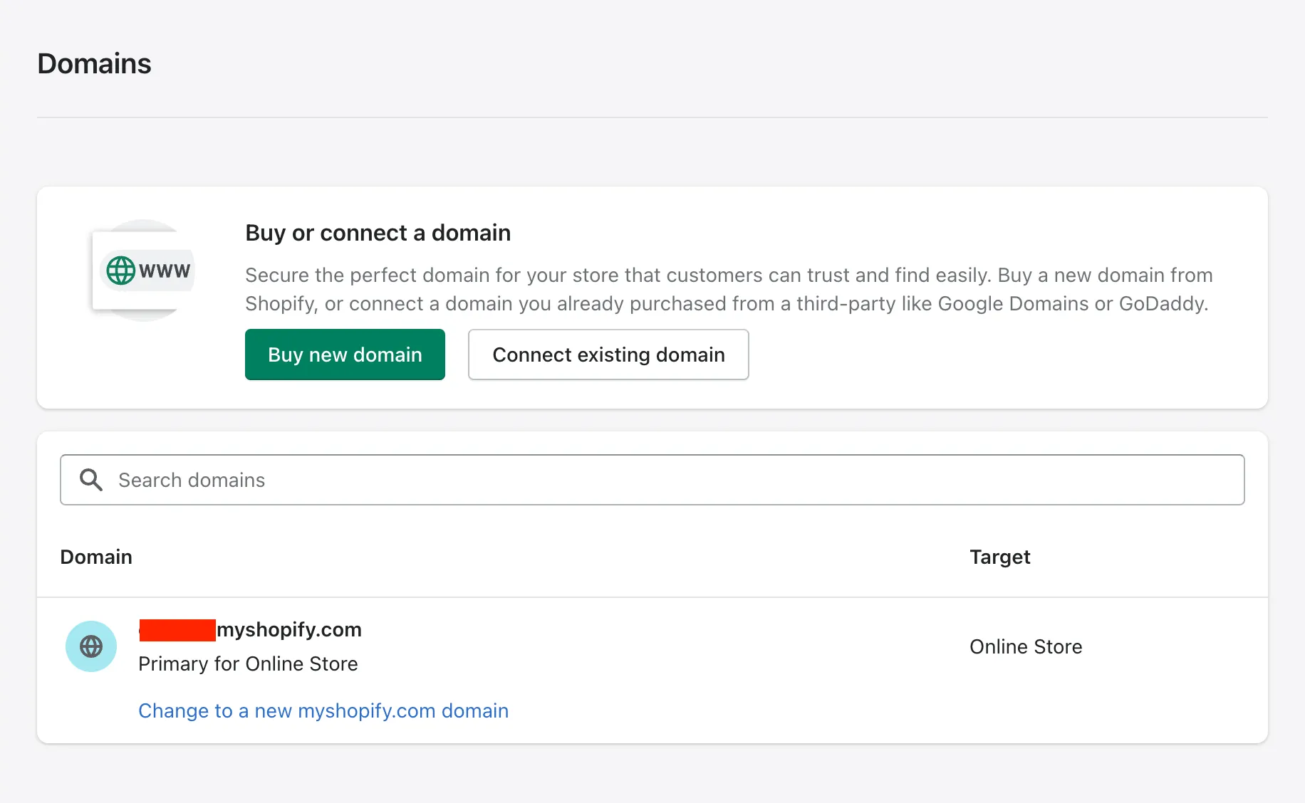 Add/ Connect Shopify domain