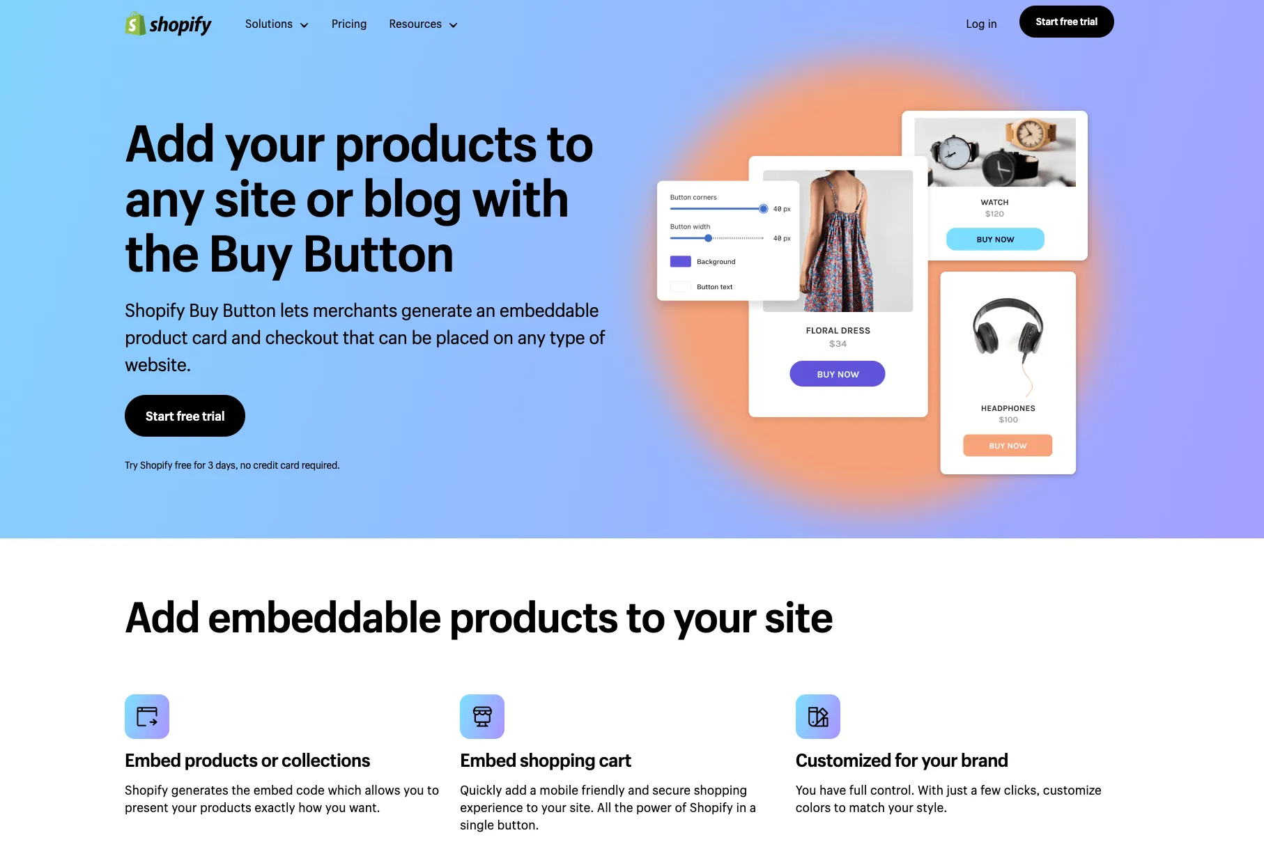 Shopify Buy Button 