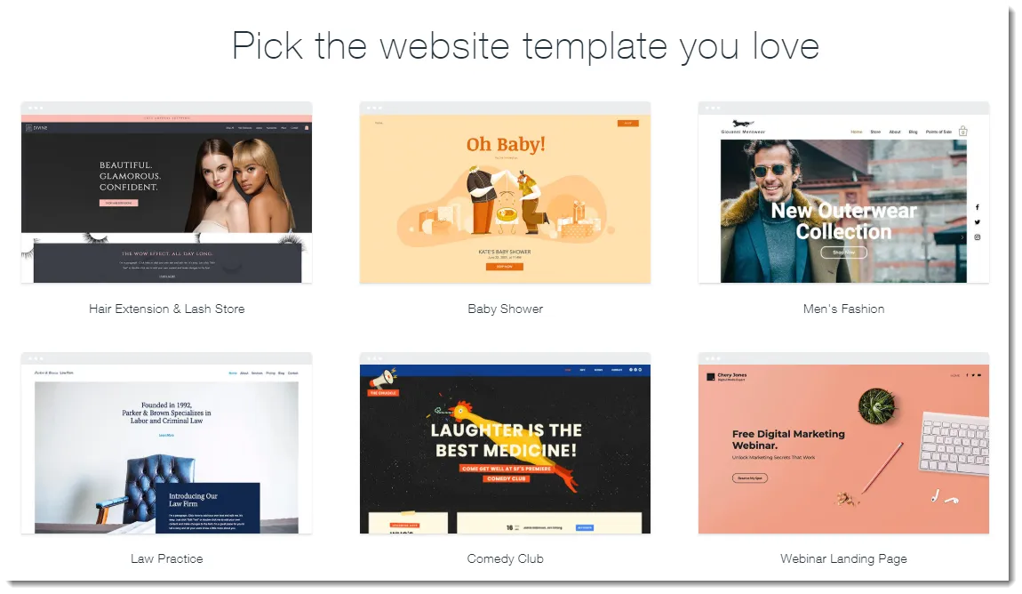 Wix Editor offers hundreds of stunning templates to customize their website.