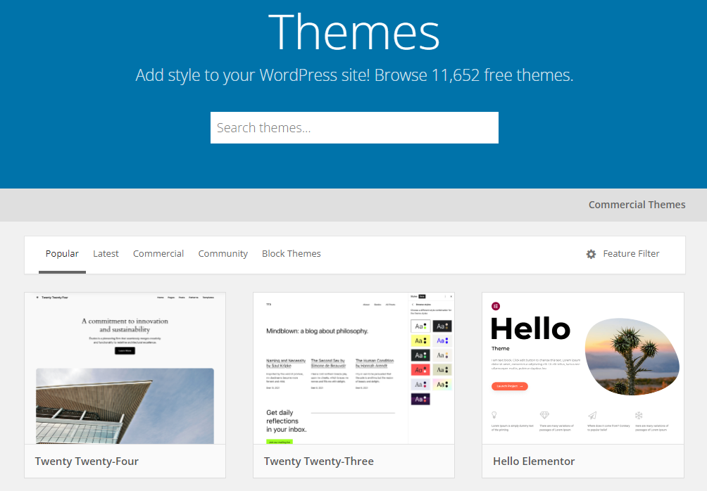WooCommerce themes WordPress themes