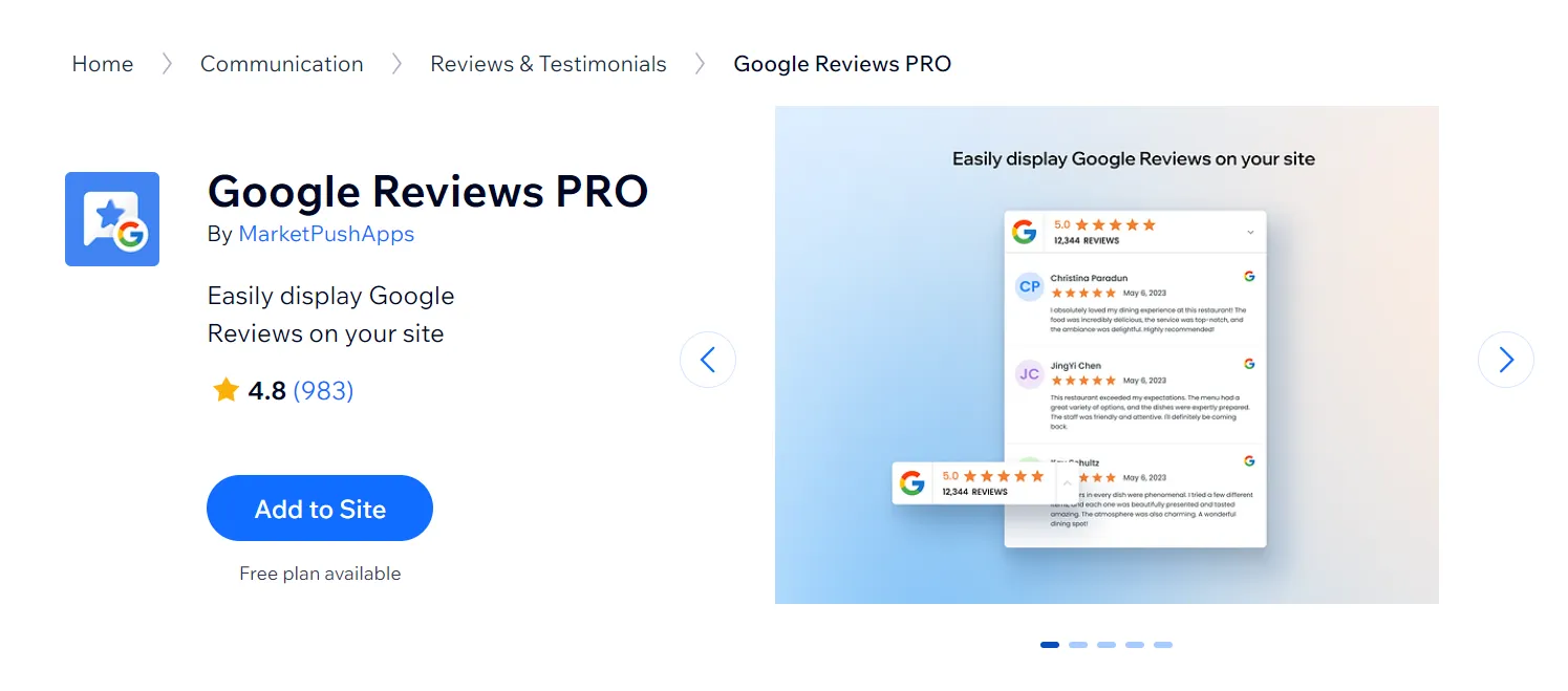 Google Reviews PRO