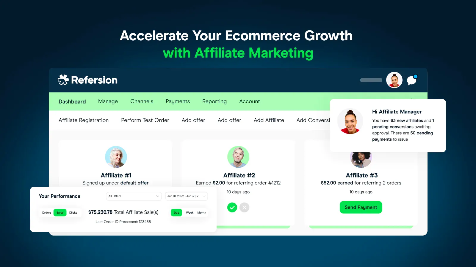 best affiliate apps for Shopify - Refersion