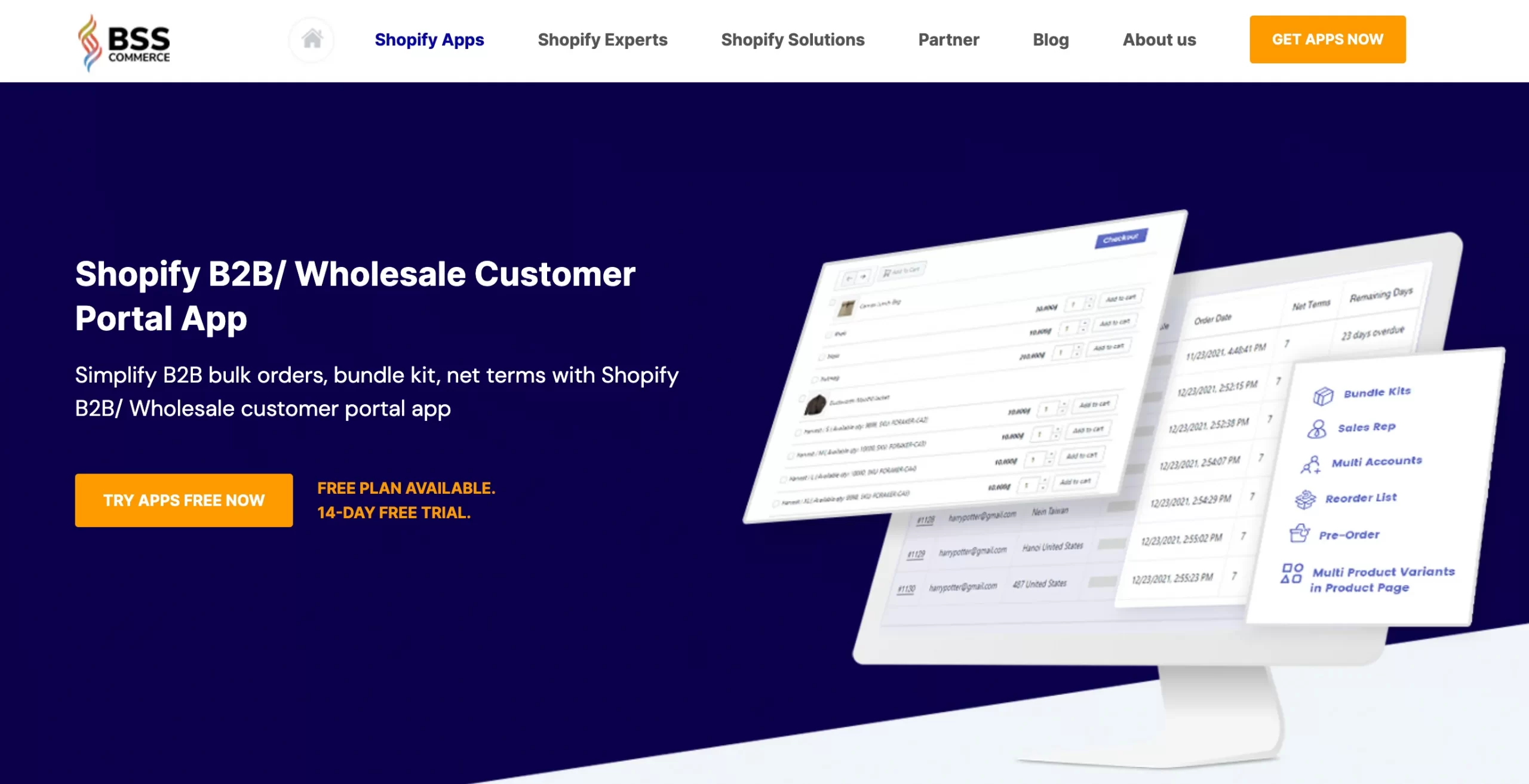 best shopify wholesale apps: B2B/Wholesale Solution from BSS Commerce