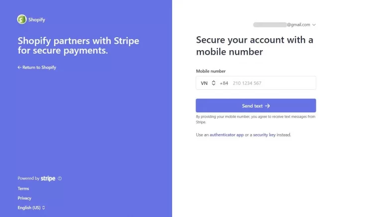 Connect with Stripe account