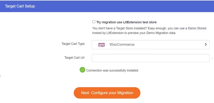 Magento to WooCommerce target cart