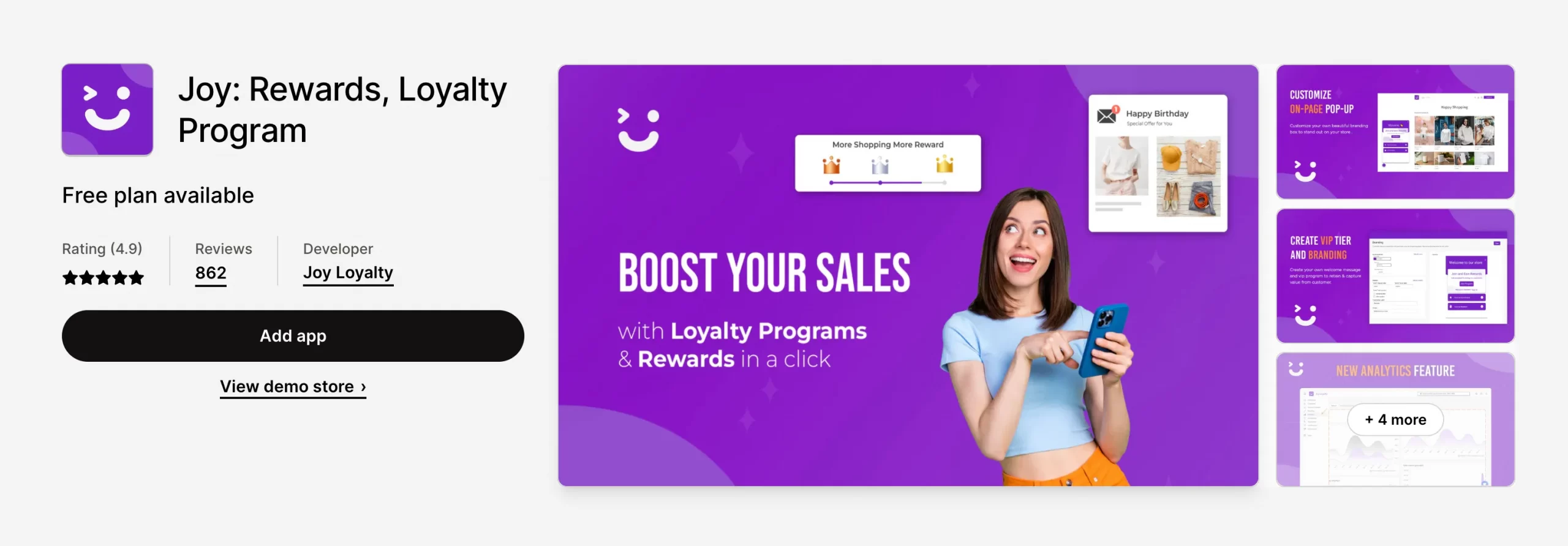 Joy Loyalty Shopify App