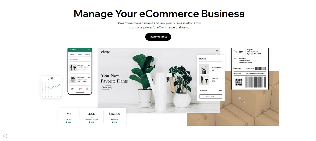 wix ecommerce review store management