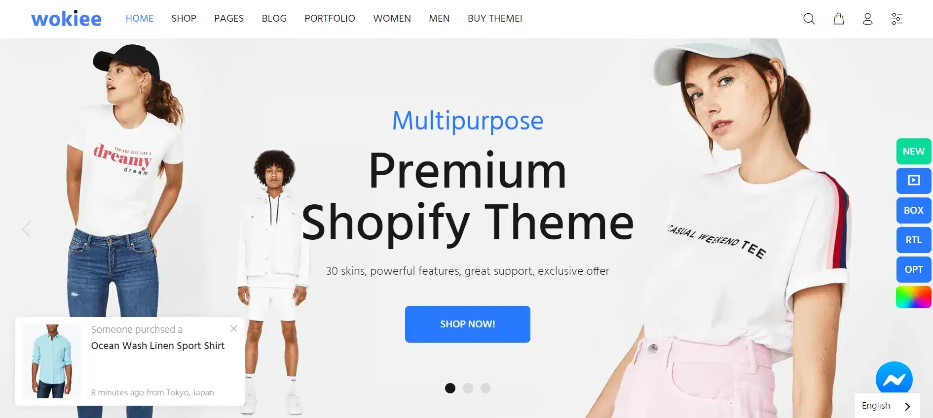 Best Shopify themes for Conversion Wokiee