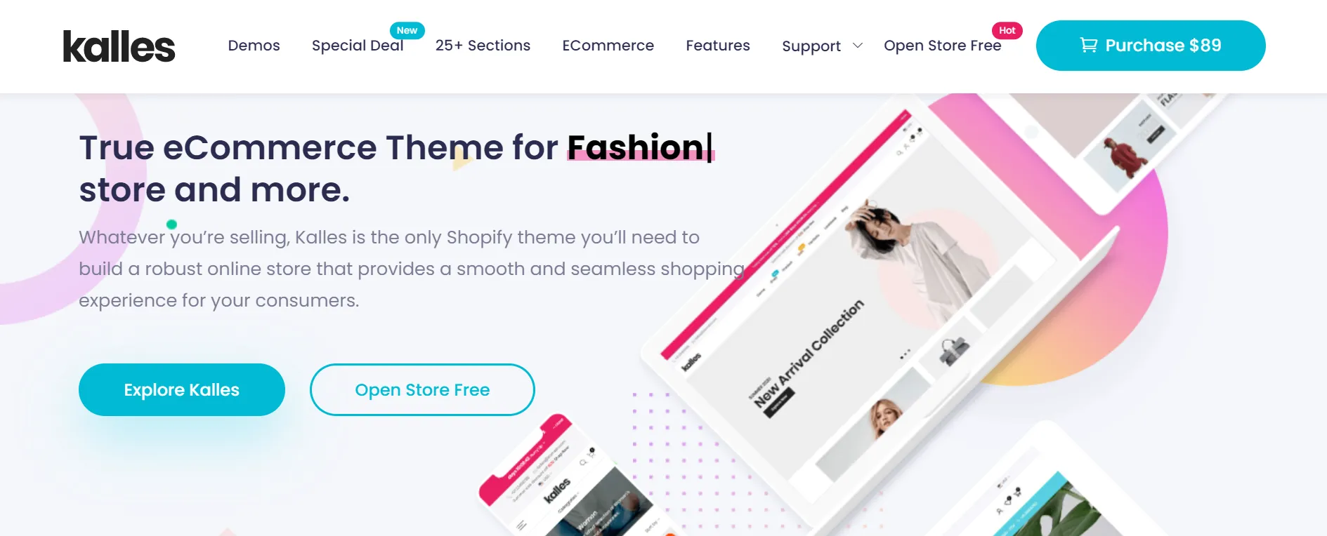 Best Shopify themes for Conversion Kalles