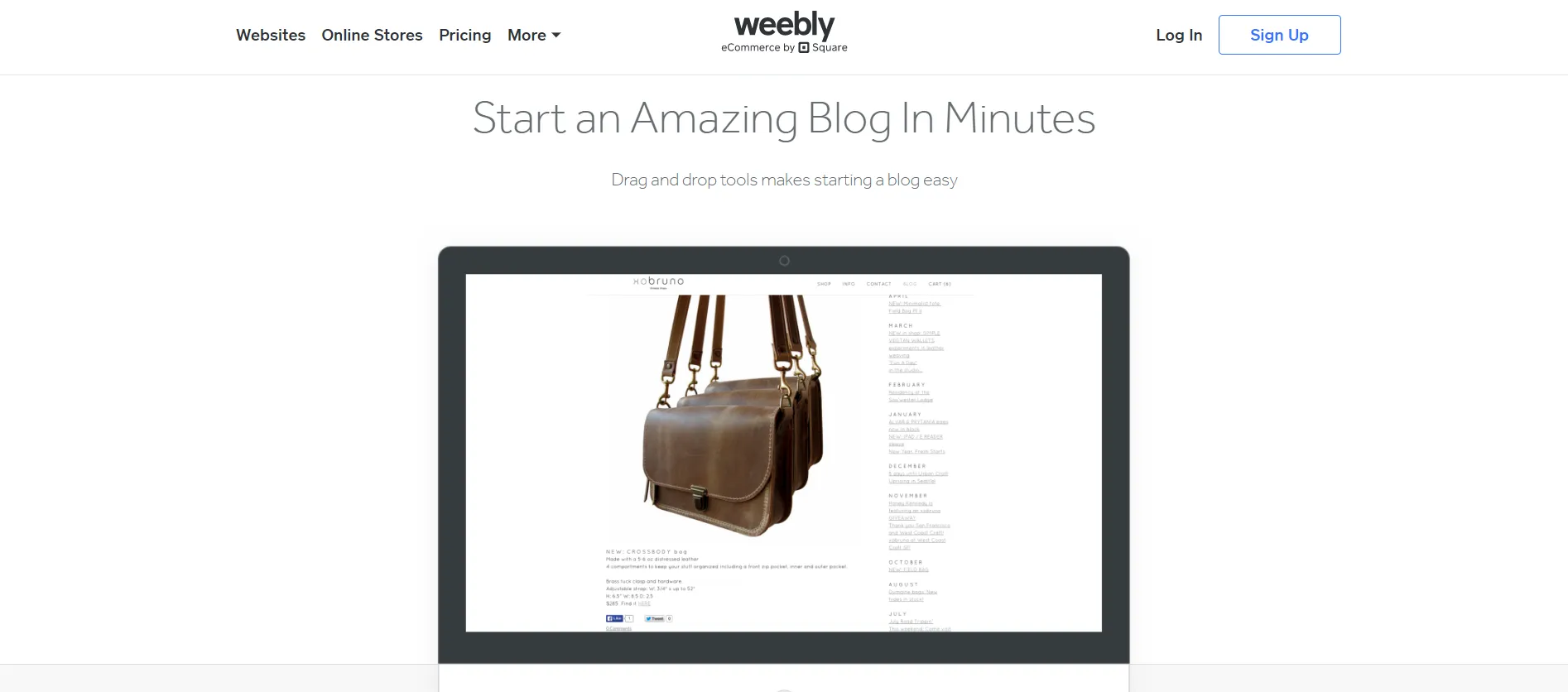 Best blogging platform to make money Weebly