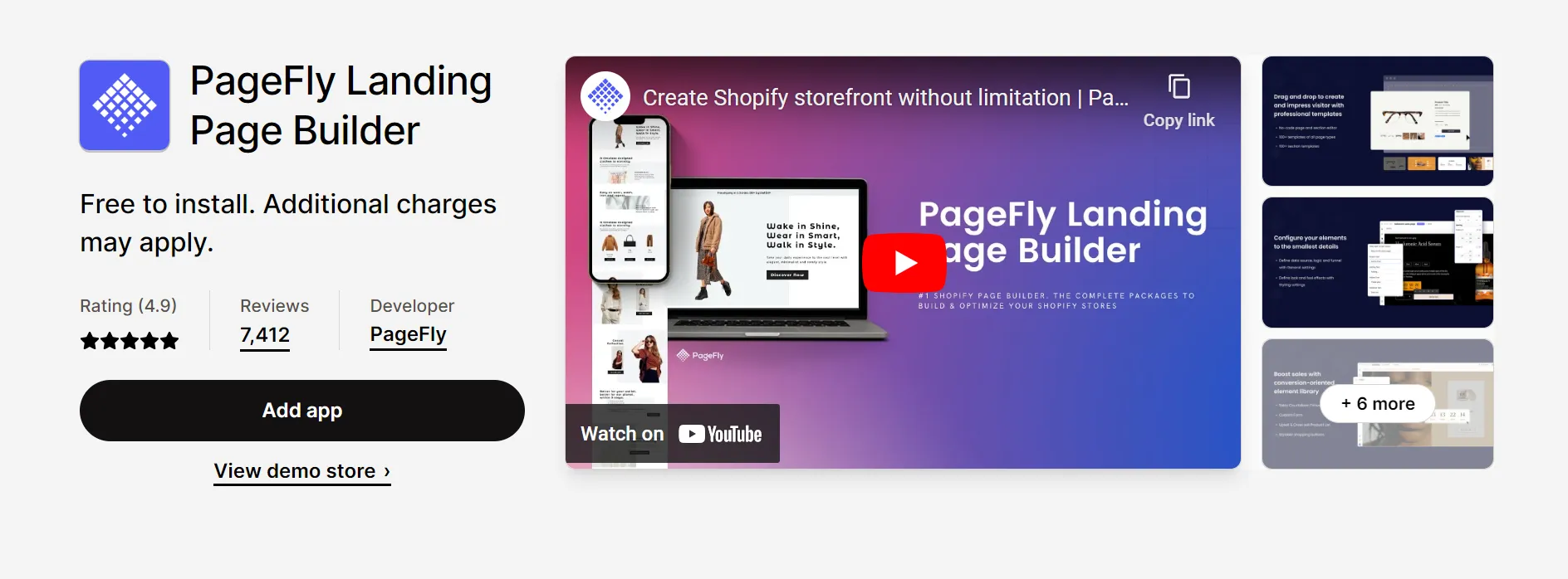 Free Shopify apps PageFly