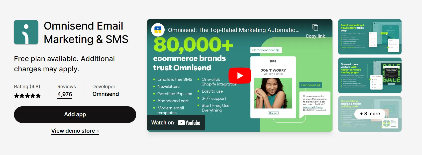 free shopify apps omnisend