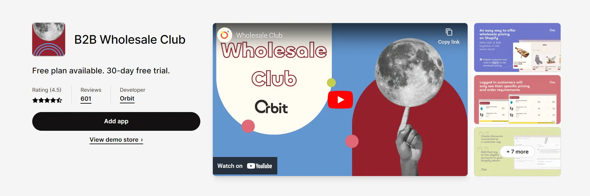 free shopify apps b2b wholesale club