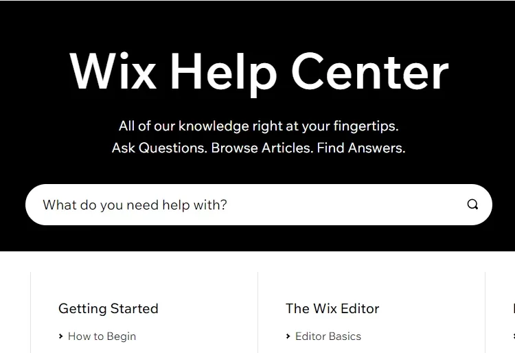 wix ecommerce review support