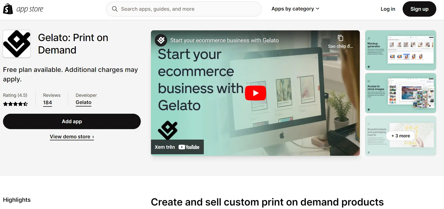 Gelato: best print on demand apps for shopify