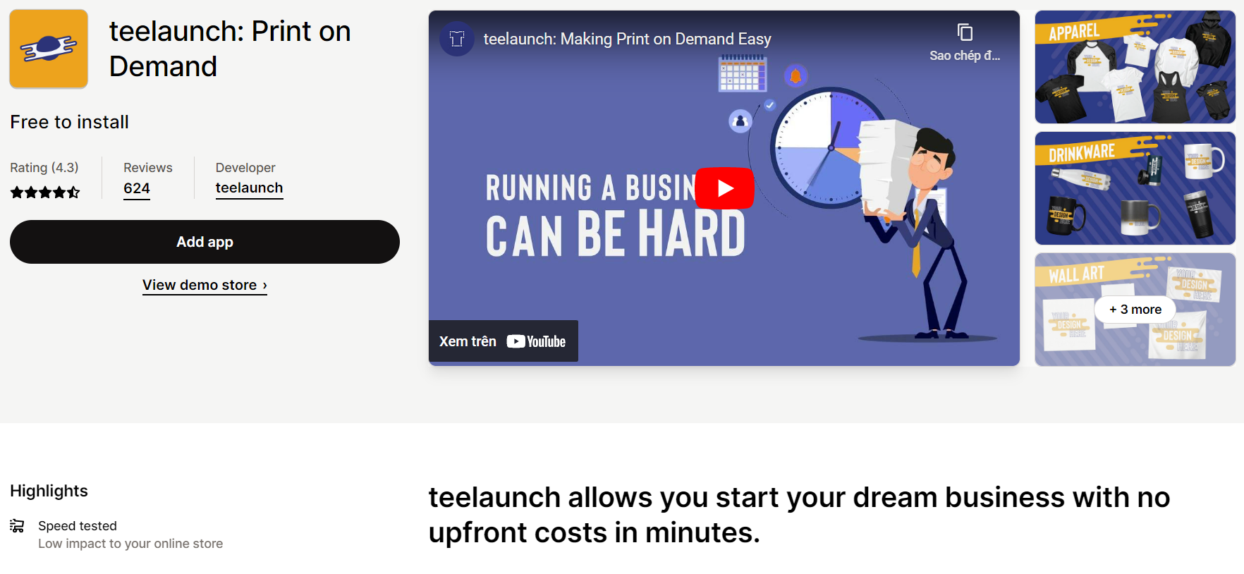 teelaunch: best print on demand apps for shopify